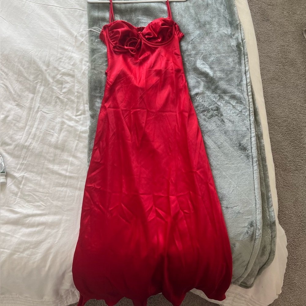 MONUMENT MAXI RED DRESS- PRINCESS POLLY